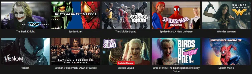 Superhelden Filme und Serien bei Netflix